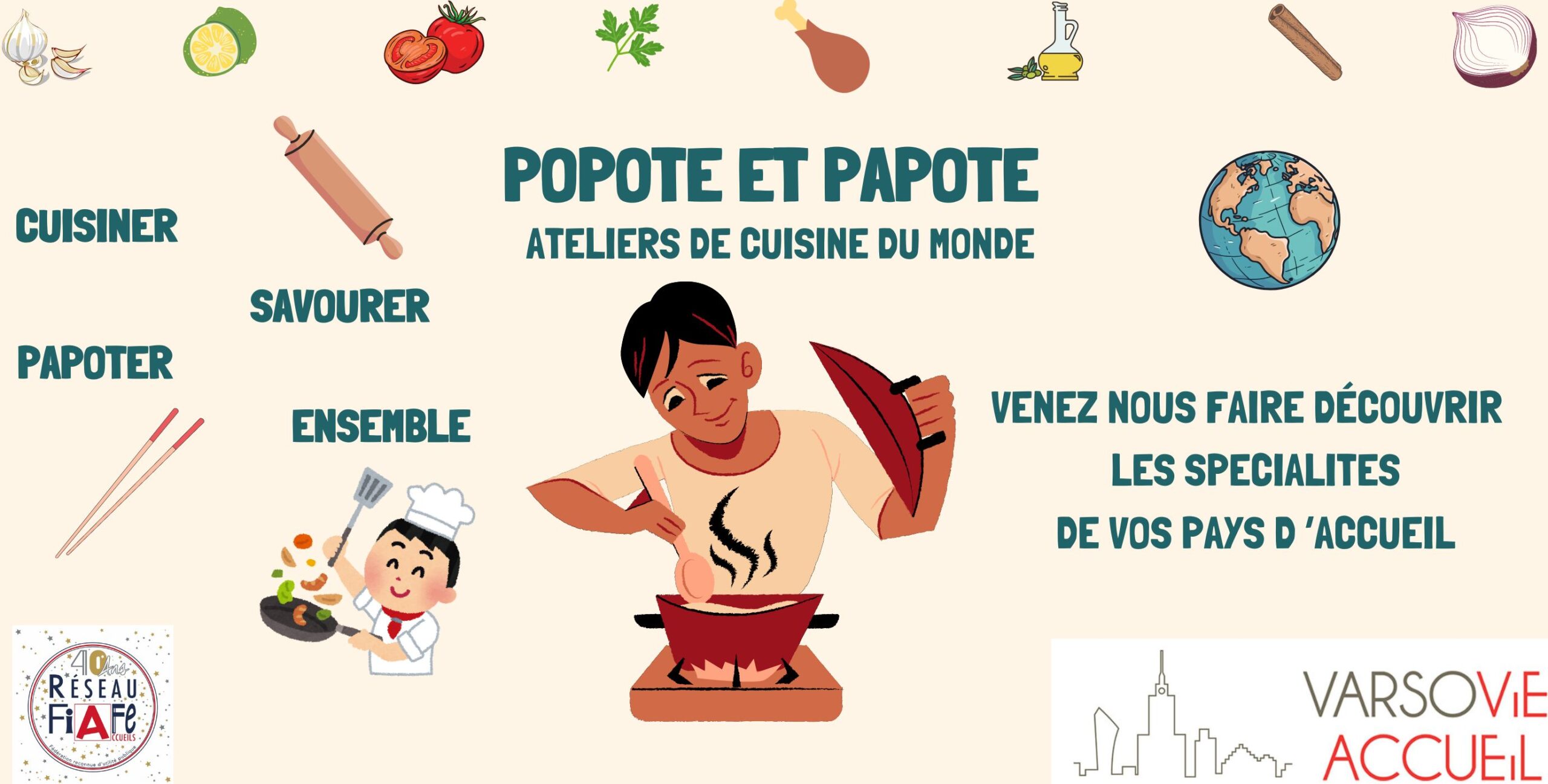 Atelier cuisine Popote et papote